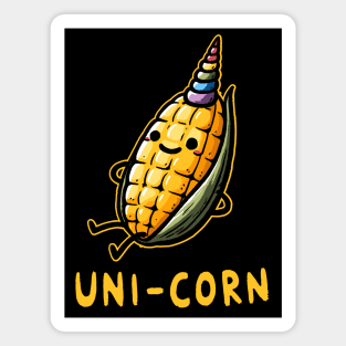 Unicorn Uni Corn Mystical Crop (Back Print) Magnet